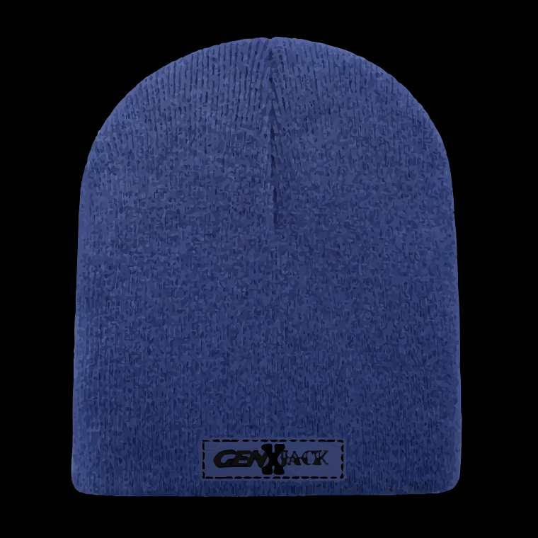 TRADITIONAL UNCUFFED BEANIE blue