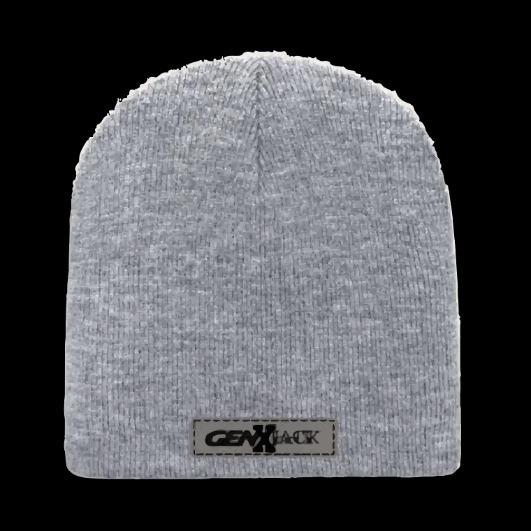 TRADITIONAL UNCUFFED BEANIE gray
