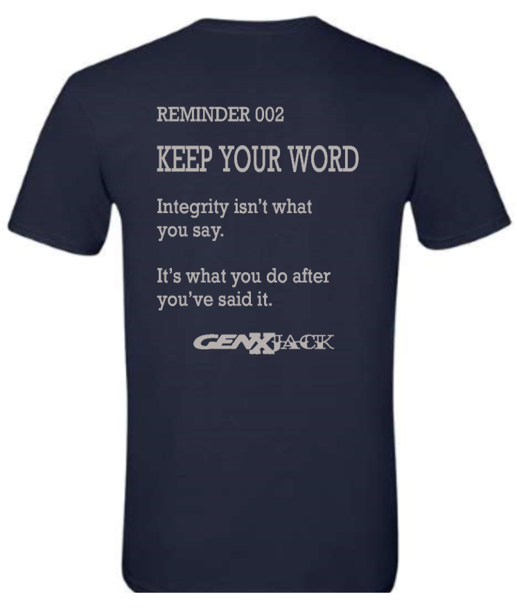 REMINDER 002 KEEP YOUR WORD