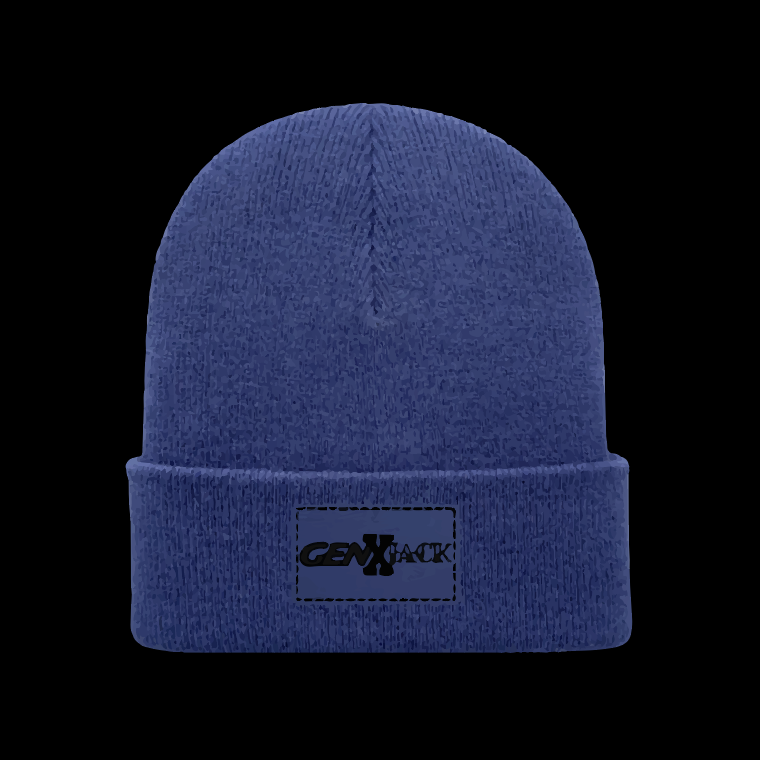 TRADITIONAL CUFFED BEANIE blue