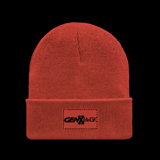TRADITIONAL CUFFED BEANIE red