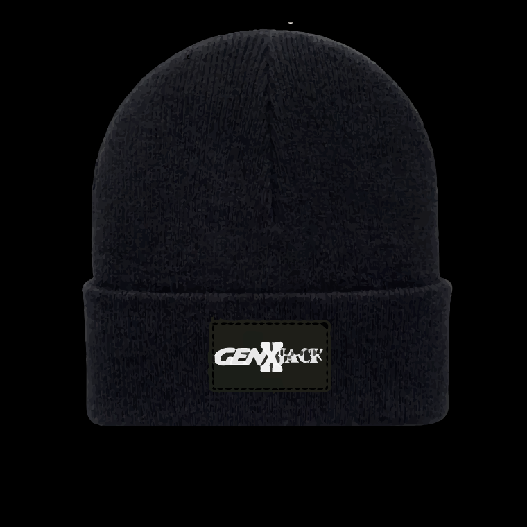 TRADITIONAL CUFFED BEANIE black