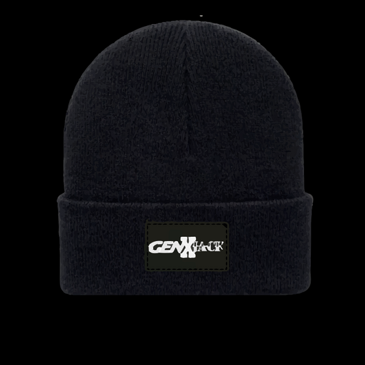 TRADITIONAL CUFFED BEANIE black