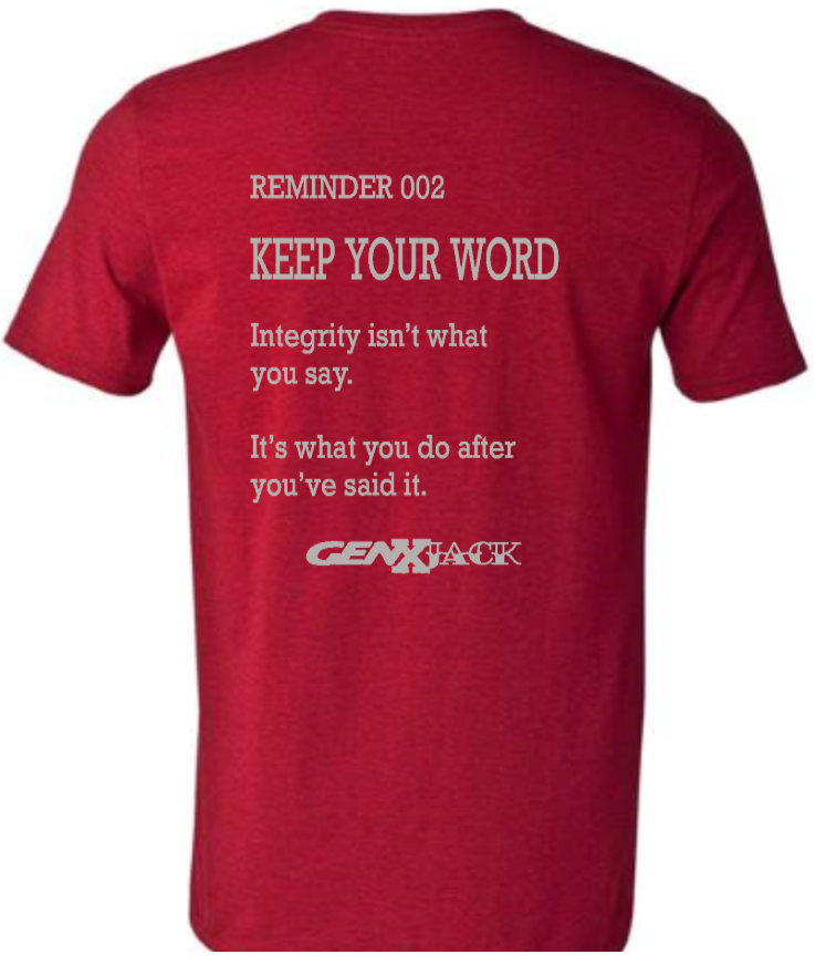 REMINDER 002 KEEP YOUR WORD