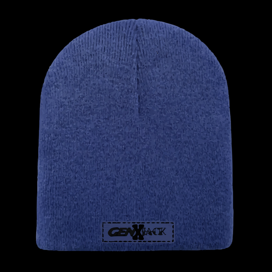TRADITIONAL UNCUFFED BEANIE blue
