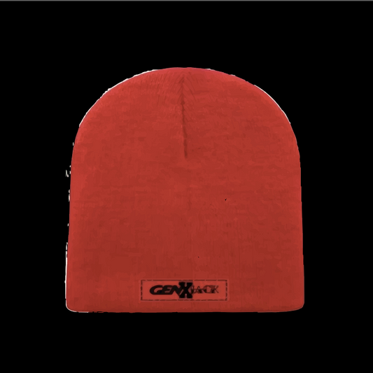 TRADITIONAL UNCUFFED BEANIE red